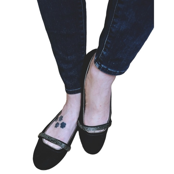 Coach Black Suede Flats ELISSA Shoes Size 8B - Picture 14 of 14